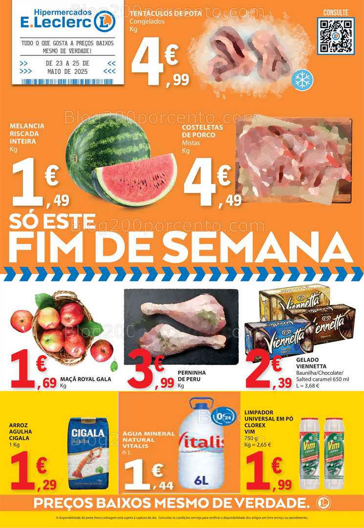 Antevisão Folheto E-LECLERC Promoções Fim de Semana - 23 a 25 maio all