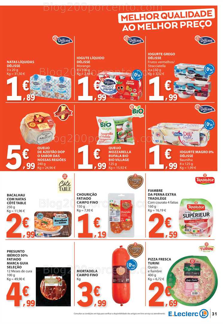 Antevisão Folheto E-LECLERC Promoções de 29 maio a 4 junho marca própria
