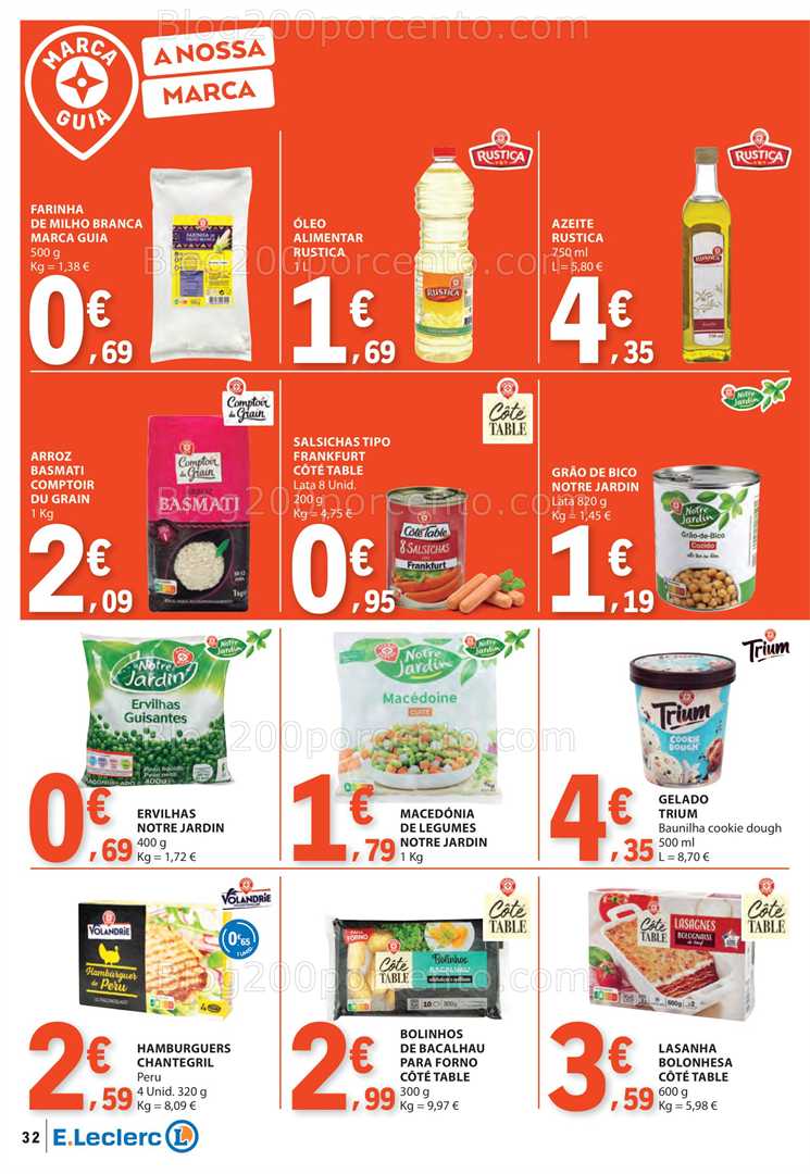 Antevisão Folheto E-LECLERC Promoções de 29 maio a 4 junho marca própria