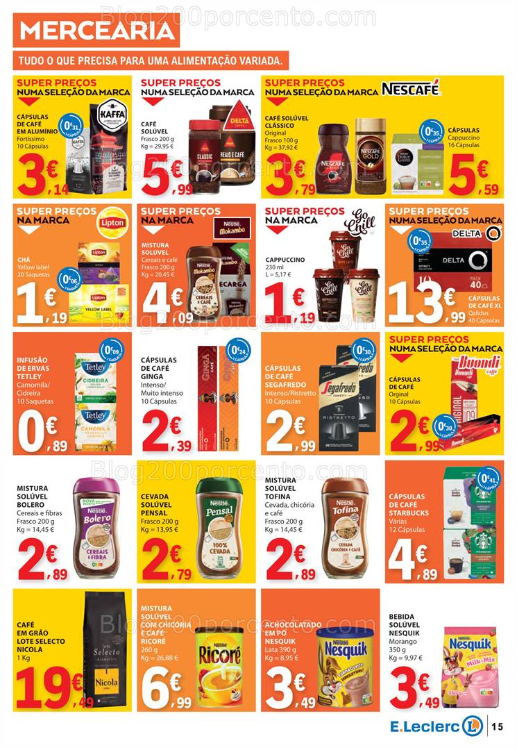 Antevisão Folheto E-LECLERC Promoções de 15 a 21 maio all
