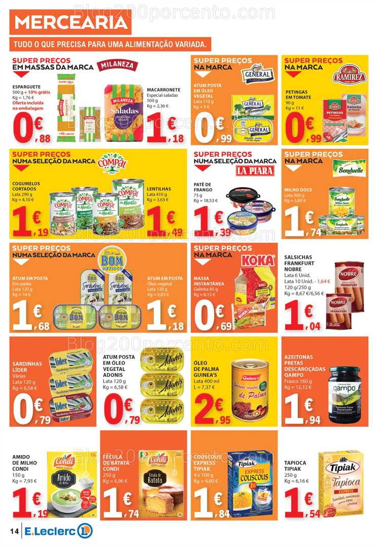 Antevisão Folheto E-LECLERC Promoções de 22 a 28 maio all