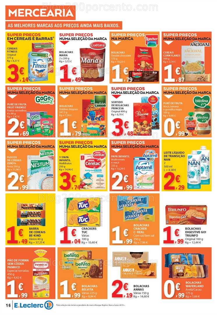 Antevisão Folheto E-LECLERC Promoções de 22 a 28 maio all
