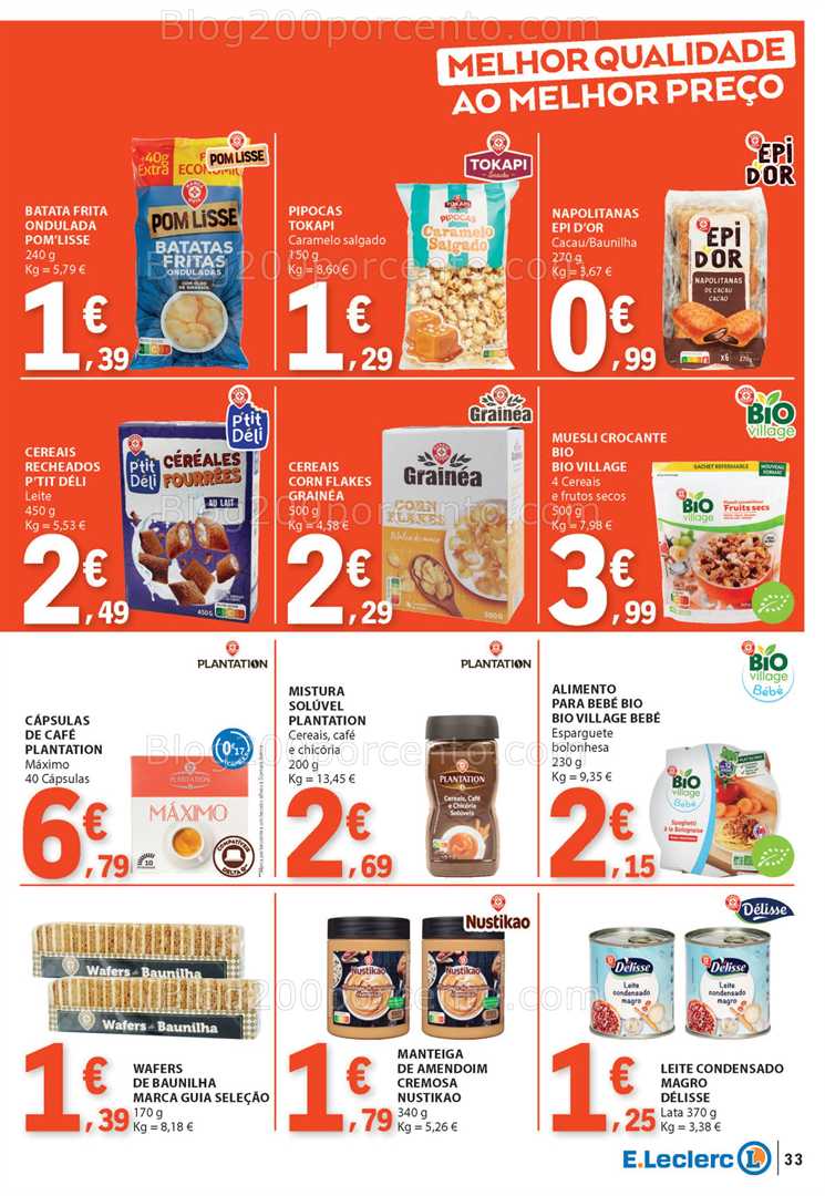 Antevisão Folheto E-LECLERC Promoções de 22 a 28 maio all