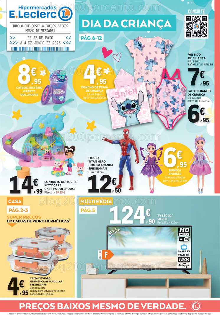 Antevisão Folheto E-LECLERC Bazar Promoções de 22 maio a 4 junho all
