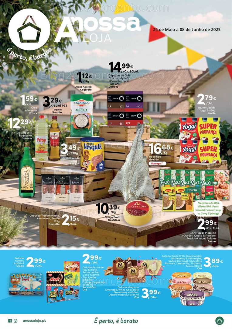 Antevisão Folheto A NOSSA LOJA Promoções de 24 maio a 8 junho all