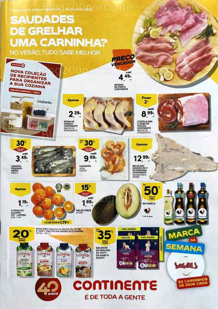 Antevisão Folheto CONTINENTE Modelo - Hiper Promoções de 20 a 26 maio all