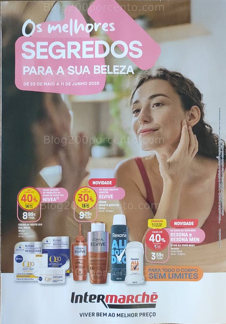Antevisão Folheto INTERMARCHÉ Beleza Promoções de 22 maio a 11 junho all