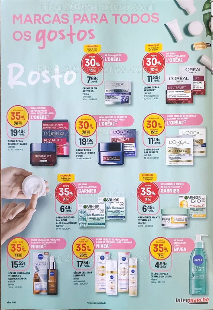 Antevisão Folheto INTERMARCHÉ Beleza Promoções de 22 maio a 11 junho all