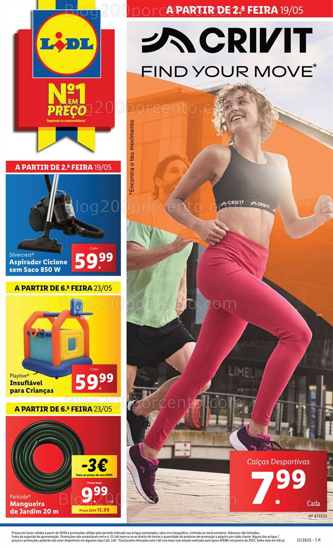 Antevisão Folheto LIDL Desporto Promoções de 19 a 25 maio desporto