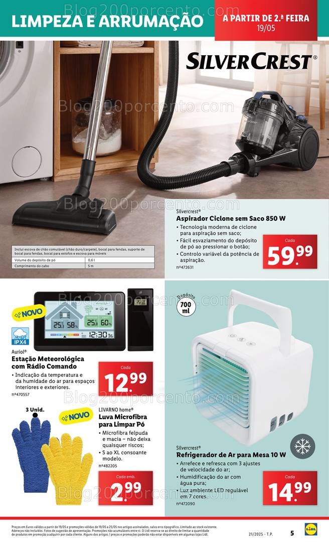 Antevisão Folheto LIDL Bazar Promoções de 19 a 25 maio all