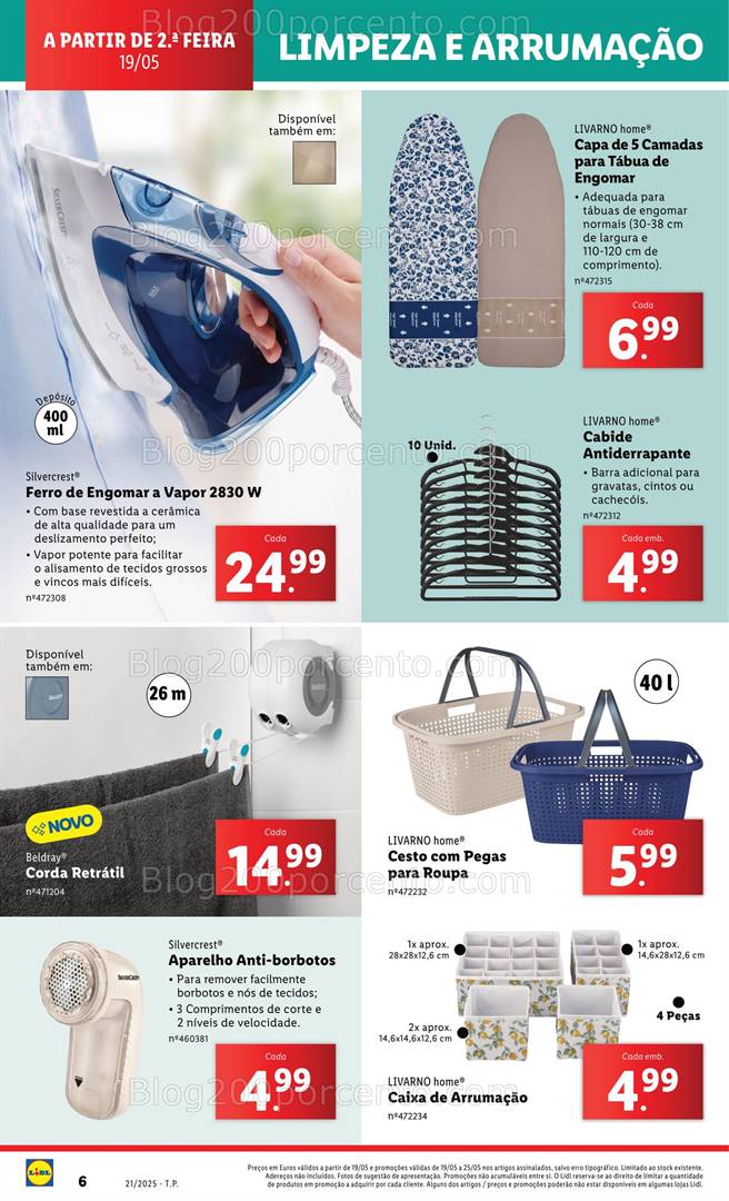 Antevisão Folheto LIDL Bazar Promoções de 19 a 25 maio all