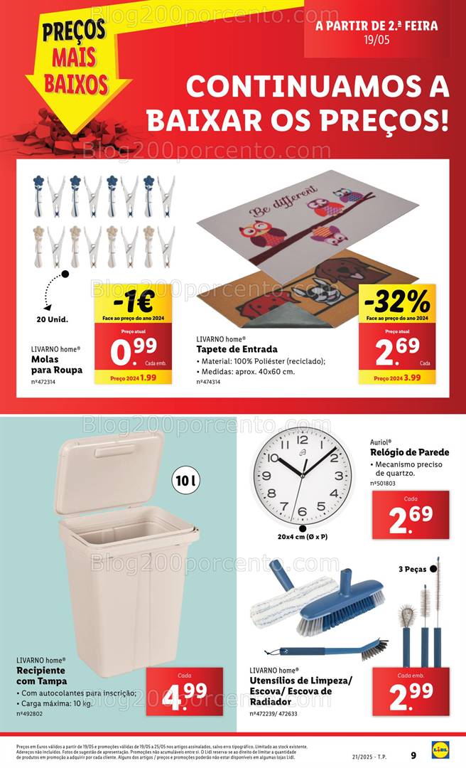 Antevisão Folheto LIDL Bazar Promoções de 19 a 25 maio all