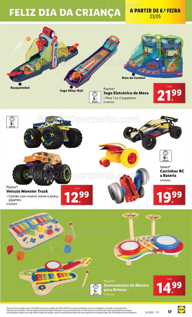 Antevisão Folheto LIDL Diversão - Dia da Criança - 23 a 29 maio diversão