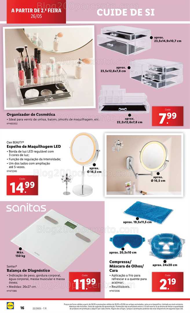 Antevisão Folheto LIDL Bazar Promoções de 26 maio a 5 junho - Edição Digital beleza