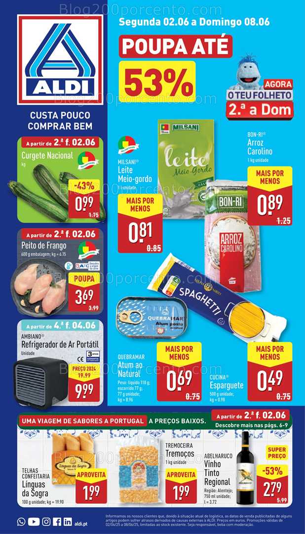 Antevisão Folheto ALDI Promoções de 2 a 8 junho all
