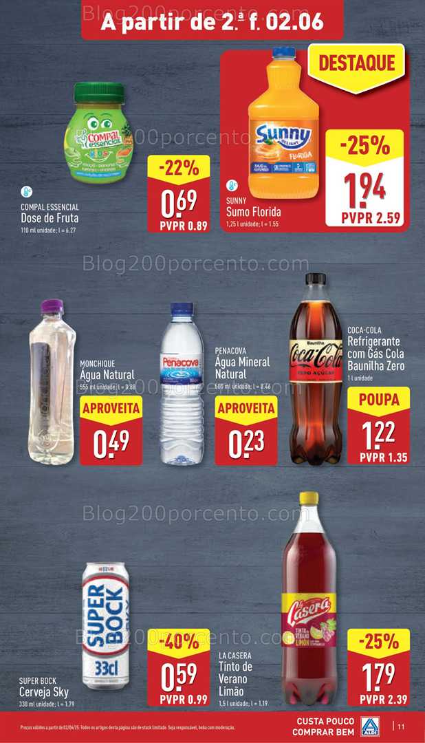 Antevisão Folheto ALDI Promoções de 2 a 8 junho all