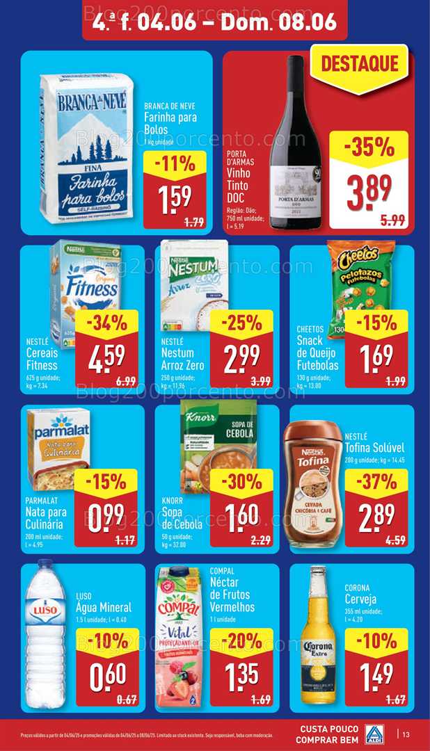 Antevisão Folheto ALDI Promoções de 2 a 8 junho all