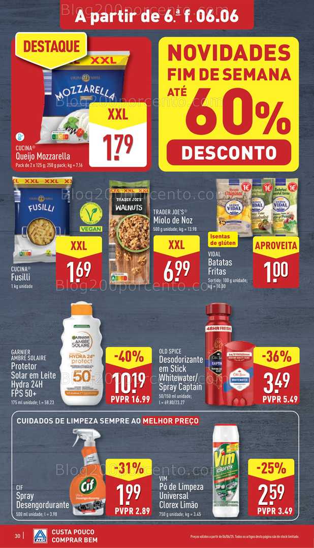 Antevisão Folheto ALDI Promoções de 2 a 8 junho all
