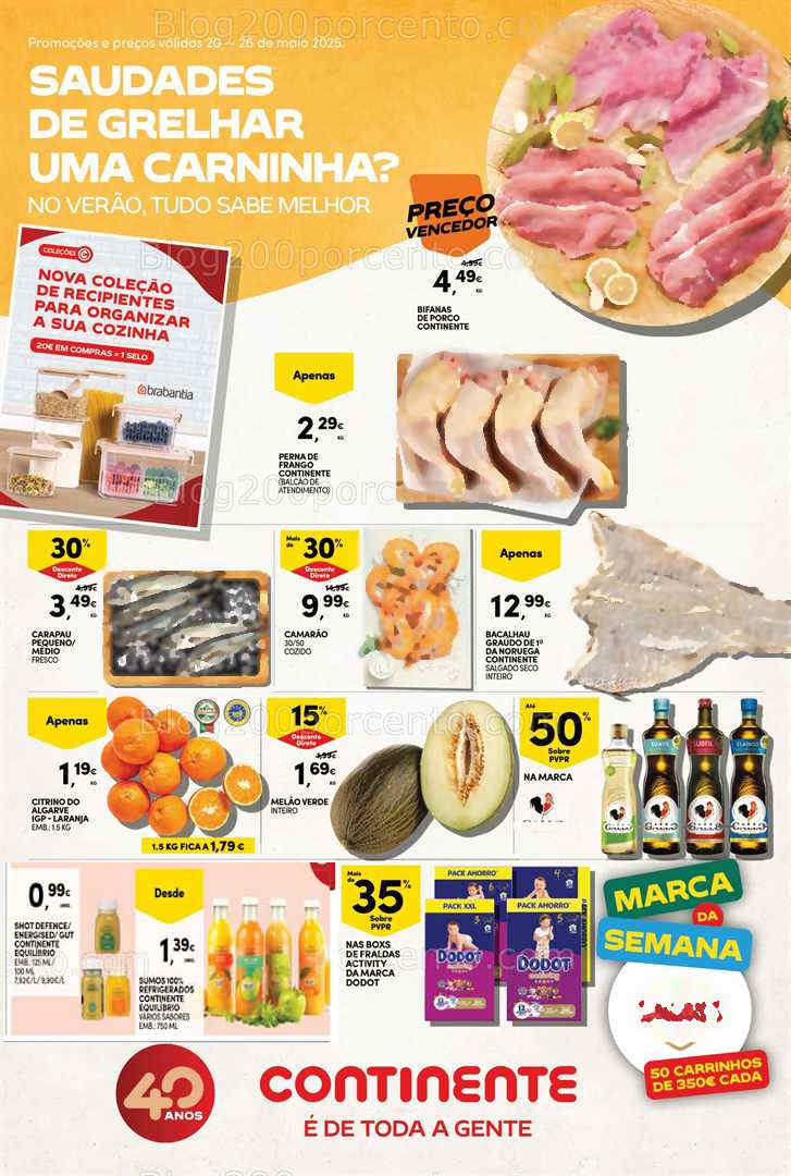Antevisão Folheto CONTINENTE Bom Dia Promoções de 20 a 26 maio