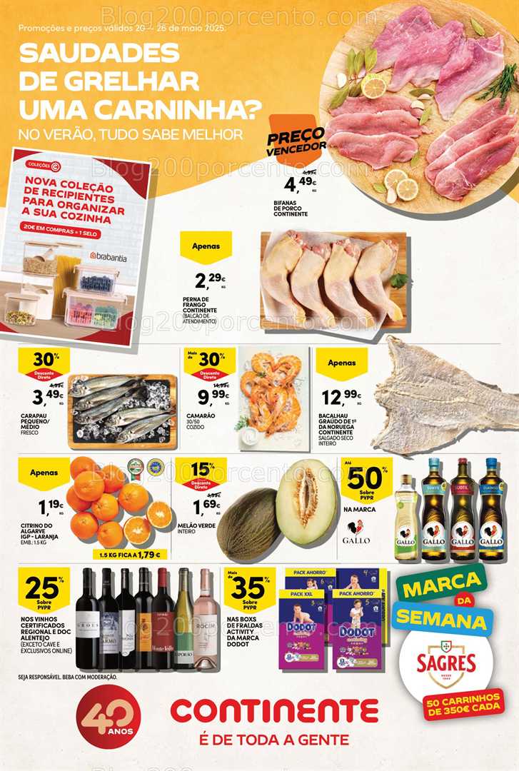 Antevisão Folheto CONTINENTE Bom Dia Promoções de 20 a 26 maio all