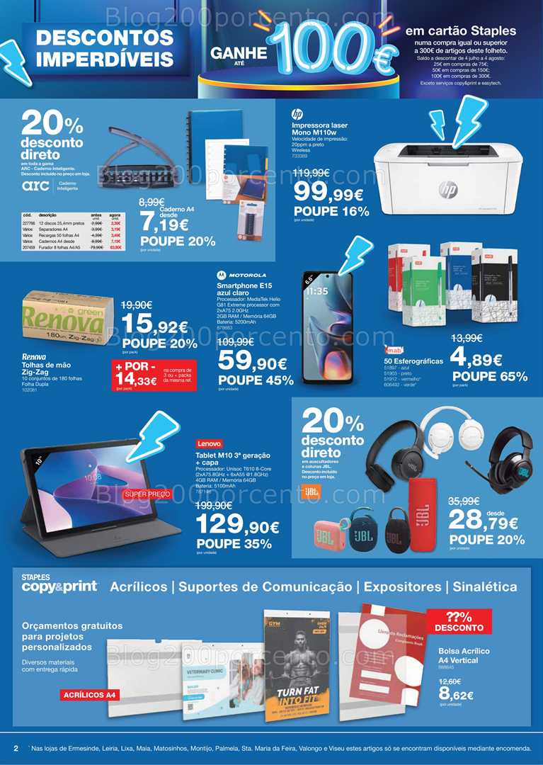Antevisão Folheto STAPLES Promoções de 5 a 26 junho