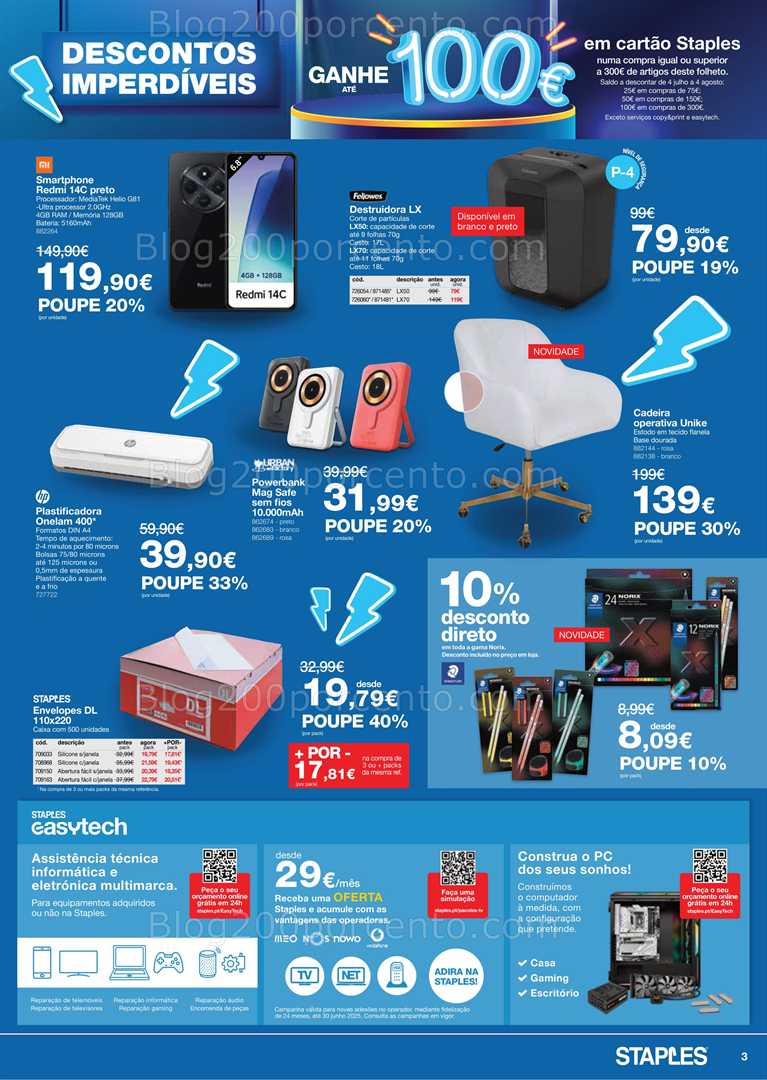 Antevisão Folheto STAPLES Promoções de 5 a 26 junho
