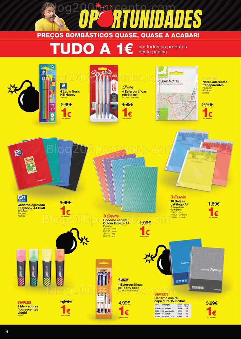 Antevisão Folheto STAPLES Oportunidades Promoções de 26 maio a 1 junho all