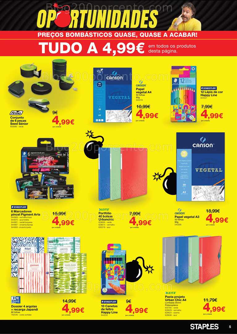Antevisão Folheto STAPLES Oportunidades Promoções de 26 maio a 1 junho all