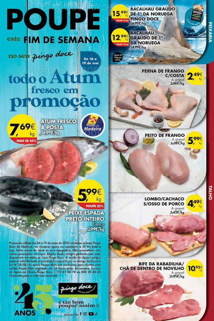 Antevisão Folheto PINGO DOCE Madeira Promoções Fim de Semana - 16 a 19 maio all