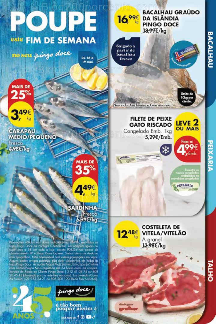 Antevisão Folheto PINGO DOCE Promoções Fim de Semana - 16 a 19 maio all