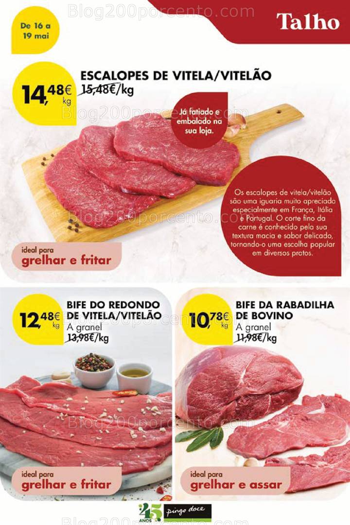 Antevisão Folheto PINGO DOCE Promoções Fim de Semana - 16 a 19 maio all