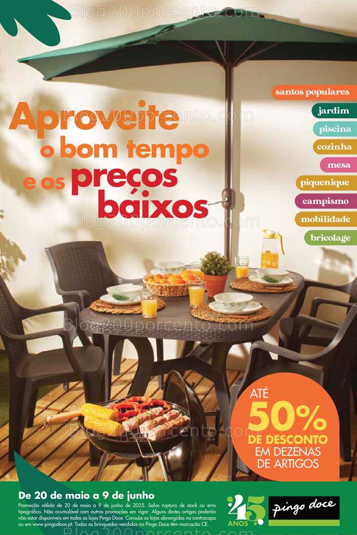 Antevisão Folheto PINGO DOCE Ar Livre Promoções até 9 junho all
