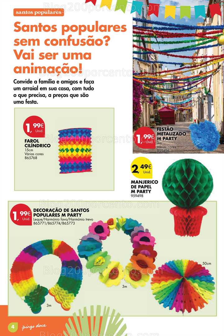 Antevisão Folheto PINGO DOCE Santos Populares Promoções até 9 junho santos