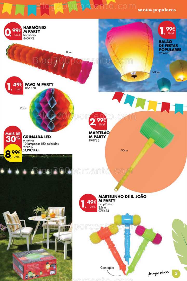 Antevisão Folheto PINGO DOCE Santos Populares Promoções até 9 junho santos