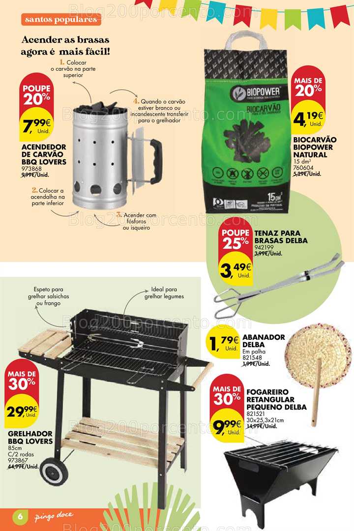 Antevisão Folheto PINGO DOCE Santos Populares Promoções até 9 junho santos