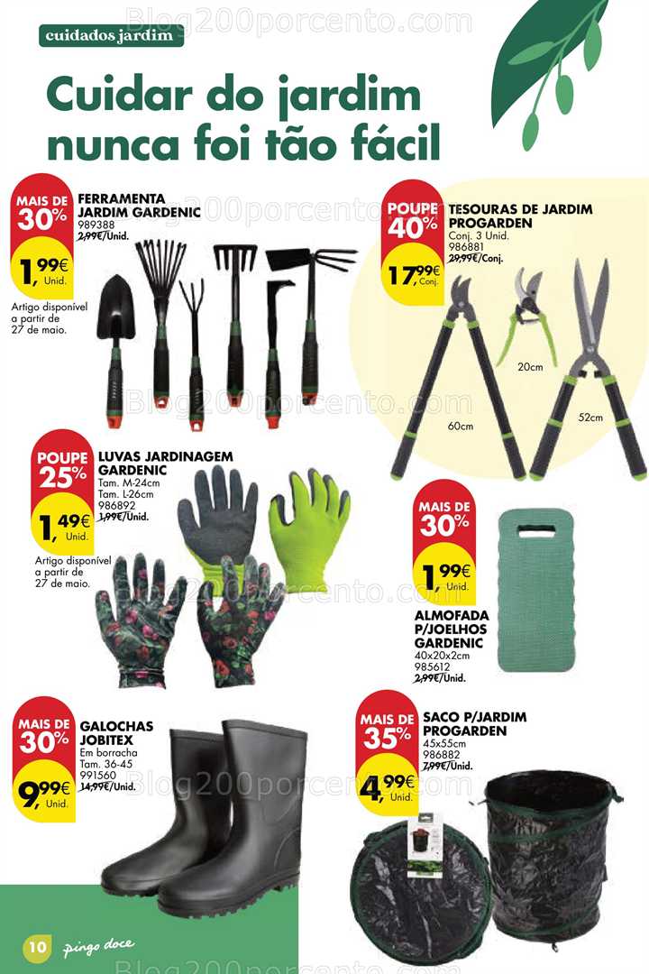 Antevisão Folheto PINGO DOCE Bazar Jardim Promoções até 9 junho jardim