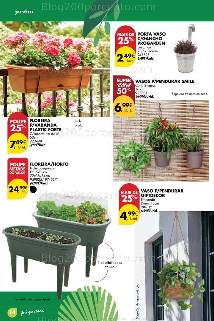 Antevisão Folheto PINGO DOCE Bazar Jardim Promoções até 9 junho jardim