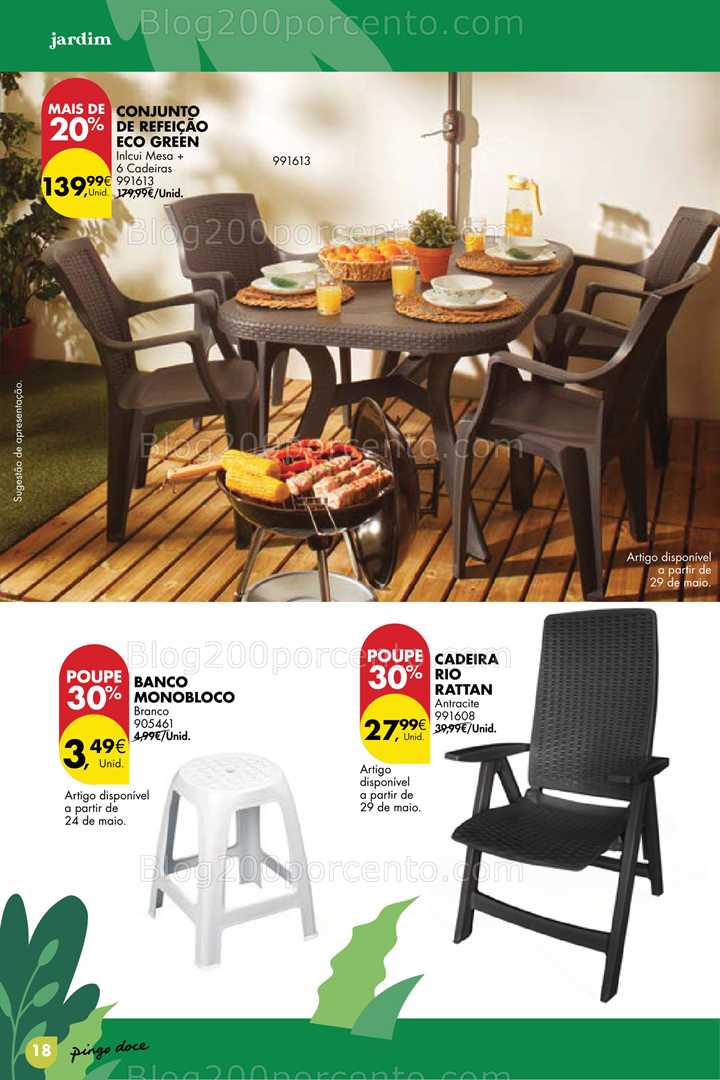Antevisão Folheto PINGO DOCE Bazar Jardim Promoções até 9 junho jardim