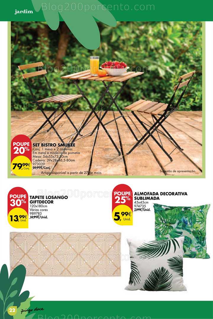 Antevisão Folheto PINGO DOCE Bazar Jardim Promoções até 9 junho jardim