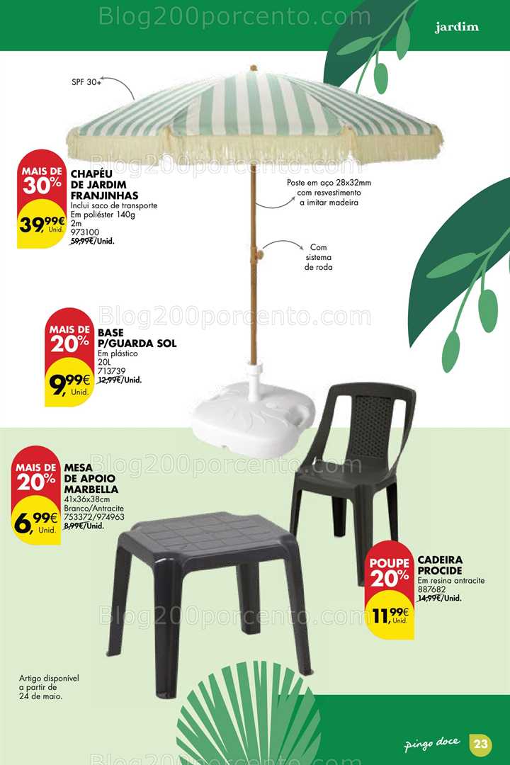 Antevisão Folheto PINGO DOCE Bazar Jardim Promoções até 9 junho jardim