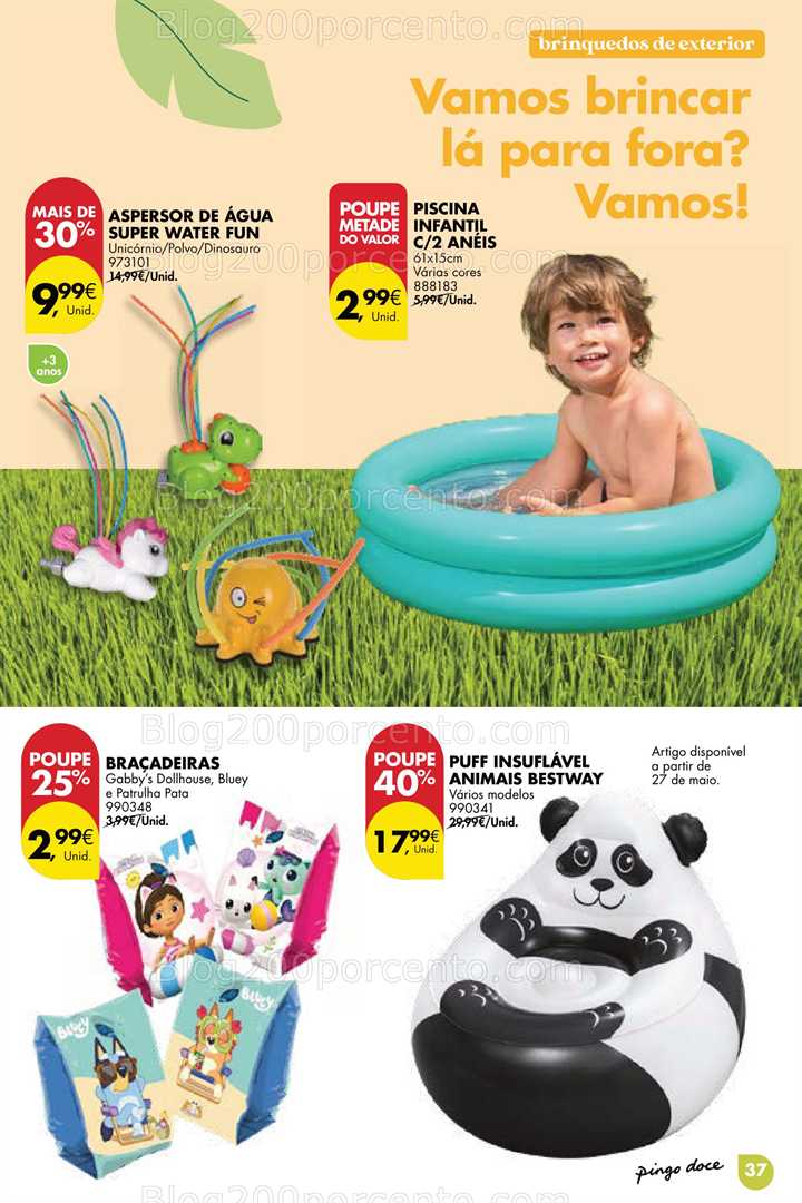 Antevisão Folheto PINGO DOCE Ar Livre Promoções até 9 junho all