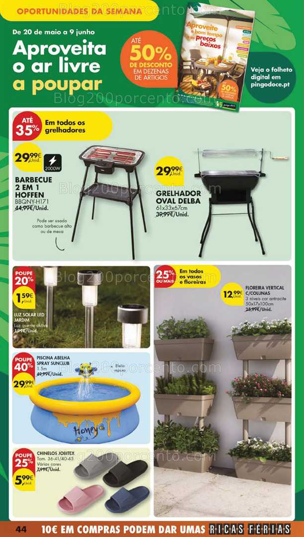 Antevisão Folheto PINGO DOCE Lojas Grandes Promoções de 20 a 26 maio bazar