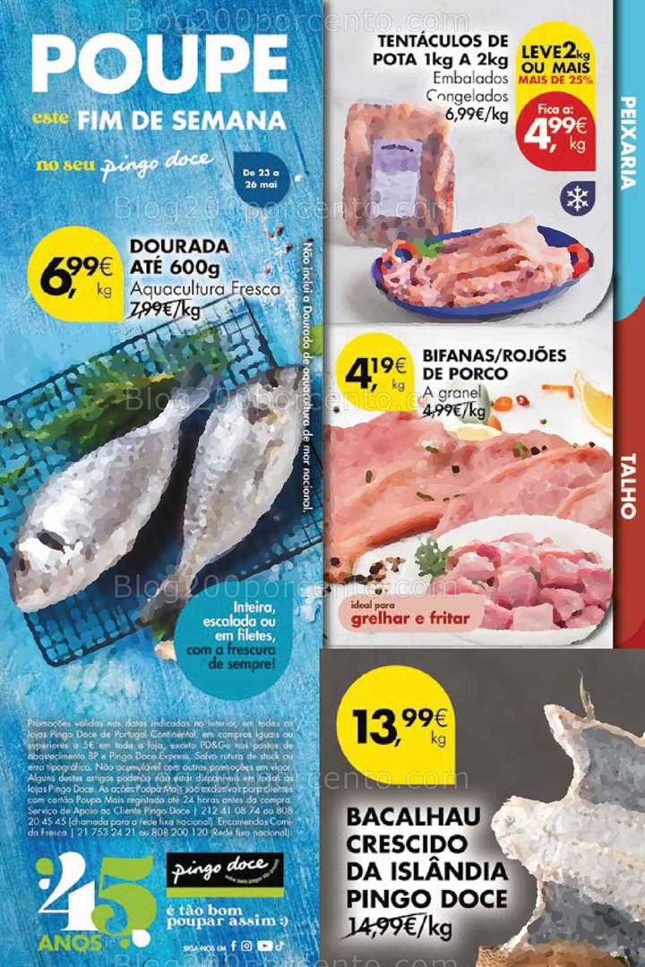 Antevisão Folheto PINGO DOCE Promoções Fim de Semana - 23 a 26 maio all