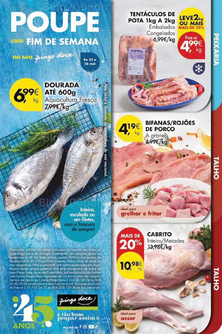 Antevisão Folheto PINGO DOCE Promoções Fim de Semana - 23 a 26 maio all