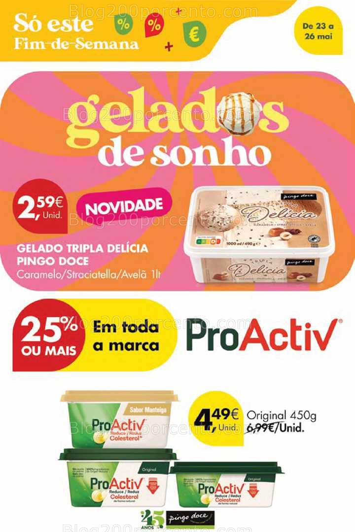 Antevisão Folheto PINGO DOCE Promoções Fim de Semana - 23 a 26 maio all