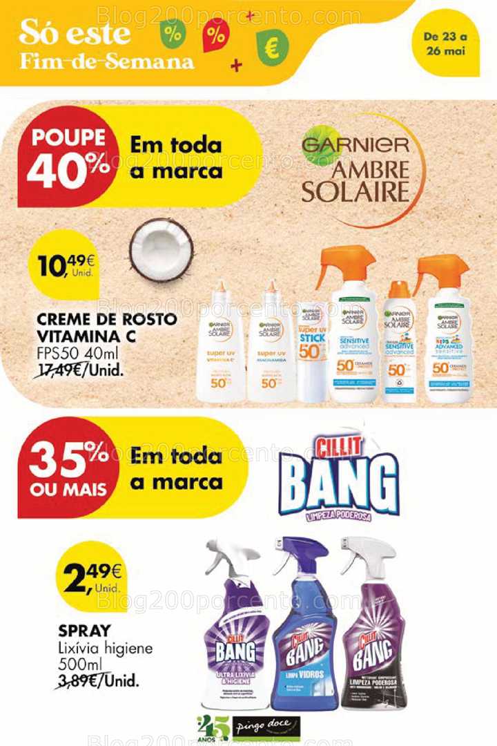 Antevisão Folheto PINGO DOCE Promoções Fim de Semana - 23 a 26 maio all
