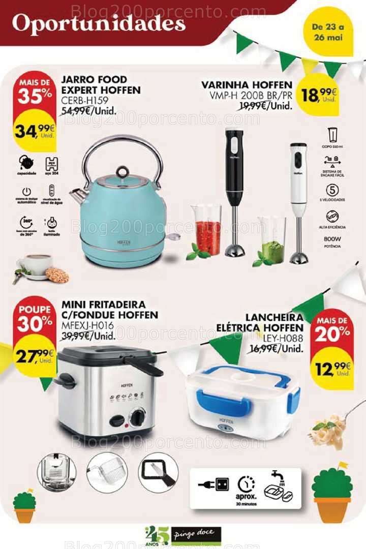 Antevisão Folheto PINGO DOCE Promoções Fim de Semana - 23 a 26 maio eletrodomésticos,cozinha,promoções,pequenos aparelhos,utilidades domésticas