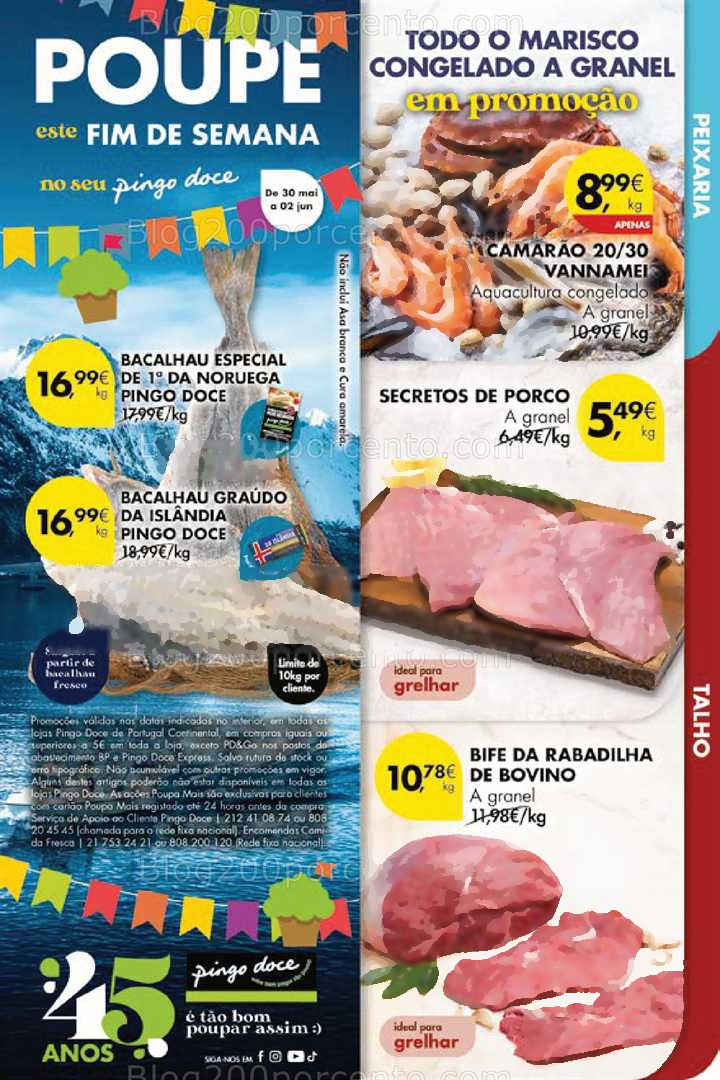 Antevisão Folheto PINGO DOCE Promoções Fim de Semana - 30 maio a 2 junho all