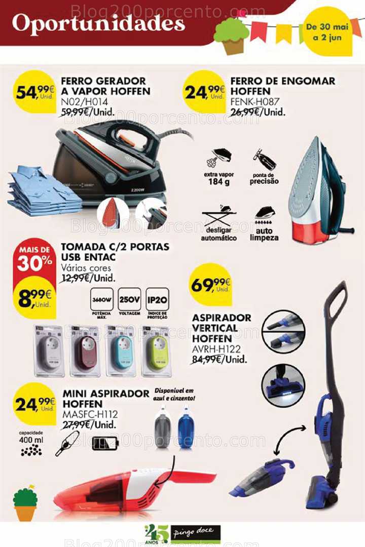 Antevisão Folheto PINGO DOCE Promoções Fim de Semana - 30 maio a 2 junho eletrodomésticos