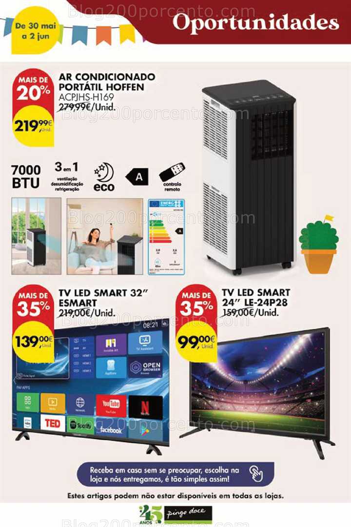 Antevisão Folheto PINGO DOCE Promoções Fim de Semana - 30 maio a 2 junho eletrodomésticos